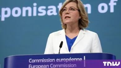 European Commission Executive Vice-President Henna Virkkunen speaking at a podium.