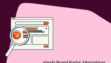Magnifying glass over a browser window with HubSpot branding