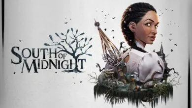 Promotional art for South of Midnight featuring a braided woman and a bottle tree against a pale background