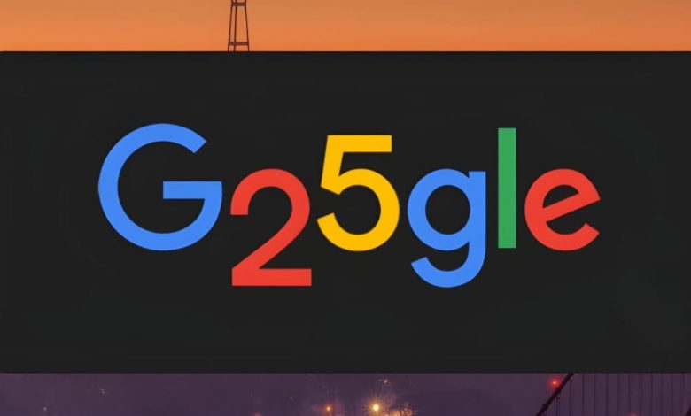 Google 25th birthday