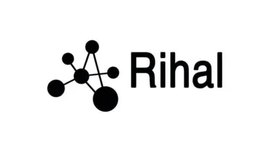 Rihal logo: black interconnected circles and the word Rihal in bold font.