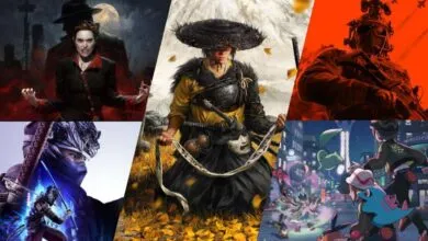 Collage of video game art featuring a vampire, samurai, soldier, ninja, and Pokémon characters.