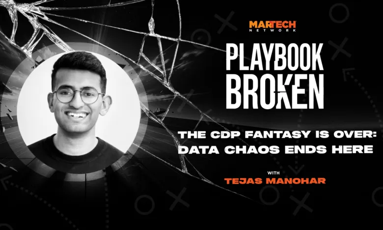 Tejas Manohar featured on Martech Network's 'Playbook Broken' podcast episode.