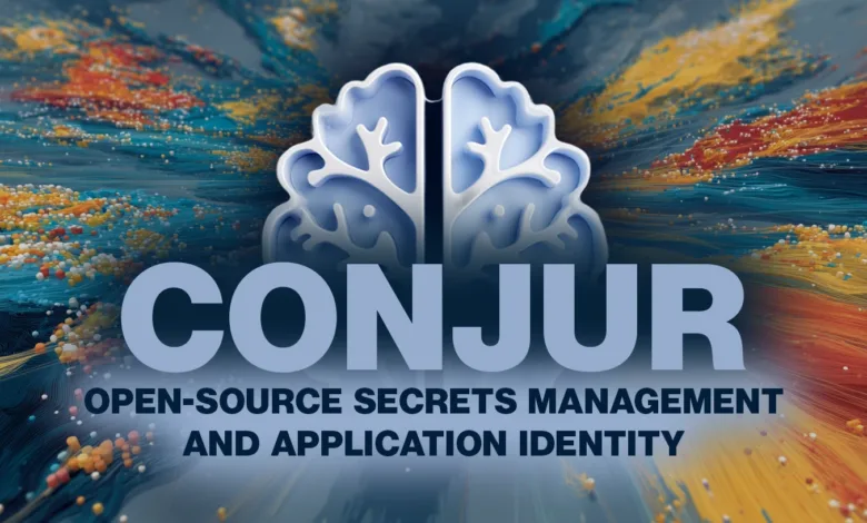 Conjur open-source secrets management and application identity logo.
