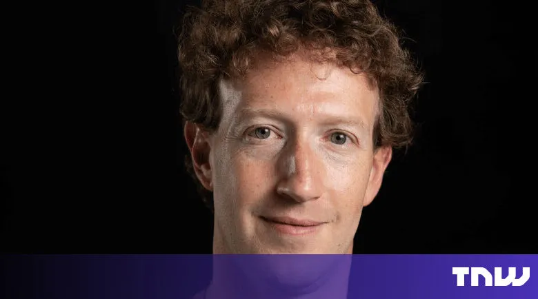 Close-up portrait of Mark Zuckerberg against a dark background.
