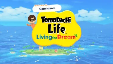 Tomodachi Life game cover art featuring a Mii character and island.