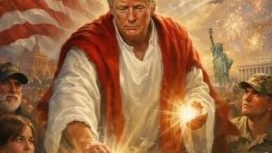 Trump Shares AI-Generated Art of Himself with Jesus