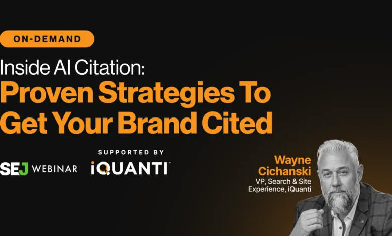 AI Citation webinar featuring Wayne Cichanski, VP of iQuanti.