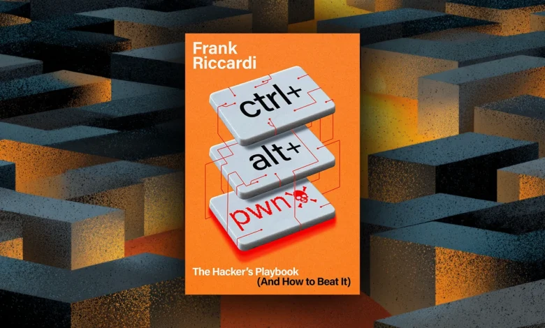 Cover of Frank Riccardi's book Ctrl Alt Pwn featuring keyboard keys on an orange background.