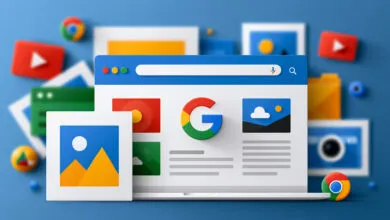 Google Image Search replaces clean search box with image gallery