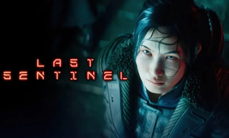 Close-up of a determined character with wet hair in a futuristic cyberpunk setting.