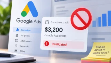 Google Ads Credits Revoked After Advertisers Spend