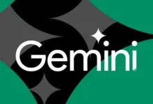 Google Gemini logo featuring the word Gemini in white text with a glowing four-pointed star