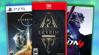 Three popular video game cases for PS5, Nintendo Switch, and Xbox Series X displayed side by side.