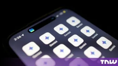 Close-up of a smartphone screen displaying a grid of Google Gemini app icons.