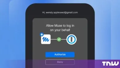 Smartphone screen showing a 1Password authorization prompt for an AI agent named Muse.