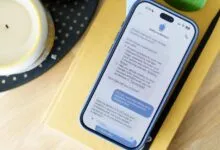Smartphone displaying a chat interface with a digital assistant named dotty mcdotface