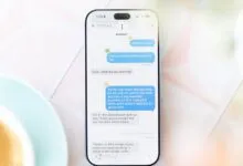 Smartphone screen displaying a messaging interface with conversation about returning an IKEA item.
