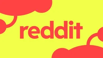 Bright yellow background with red Reddit logo and organic shapes framing the corners.
