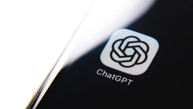 Close-up of the ChatGPT app icon displayed on a dark mobile device screen