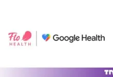 Flo Health and Google Health logos displayed together on a clean white background
