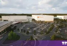 Architectural rendering of the GlobalFoundries semiconductor facility in Malta, New York.