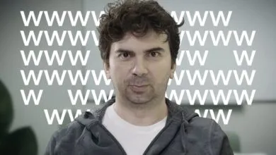 Google Search Advocate Gary Illyes looking directly at the camera with repeating WWW text in the background.