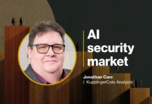 Jonathan Care from KuppingerCole Analysts with AI security market presentation background.